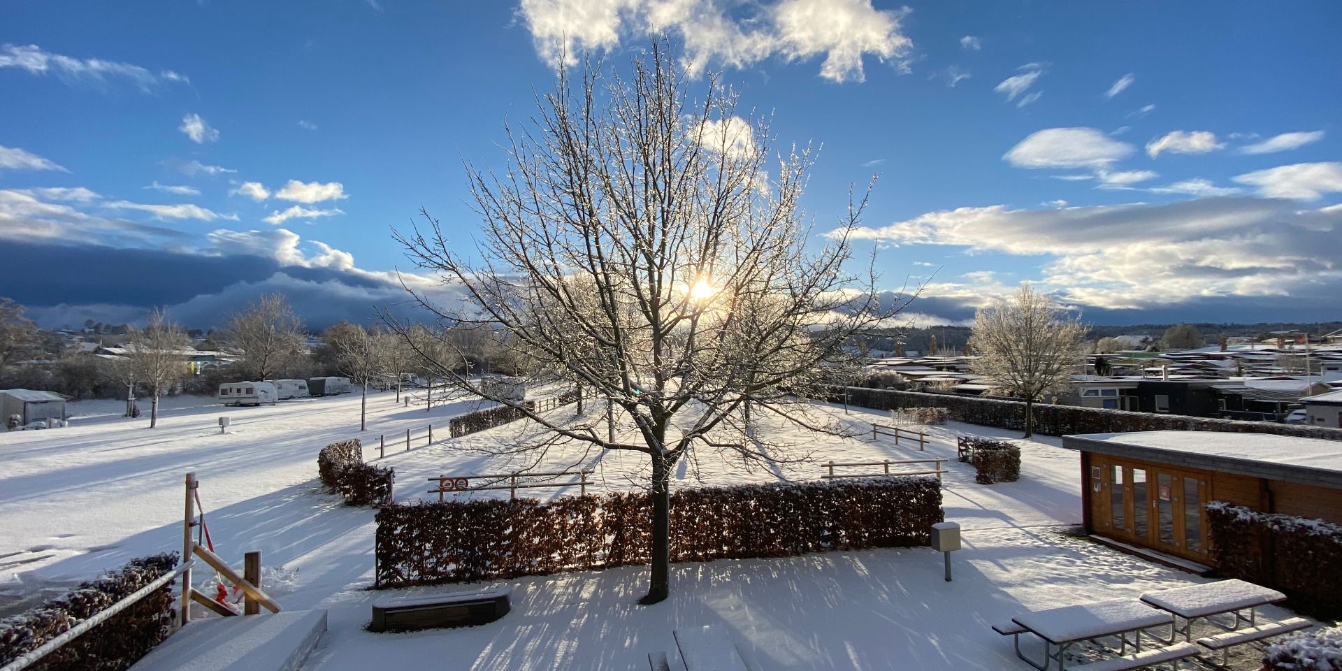 Schneepracht und Campen - das passt!